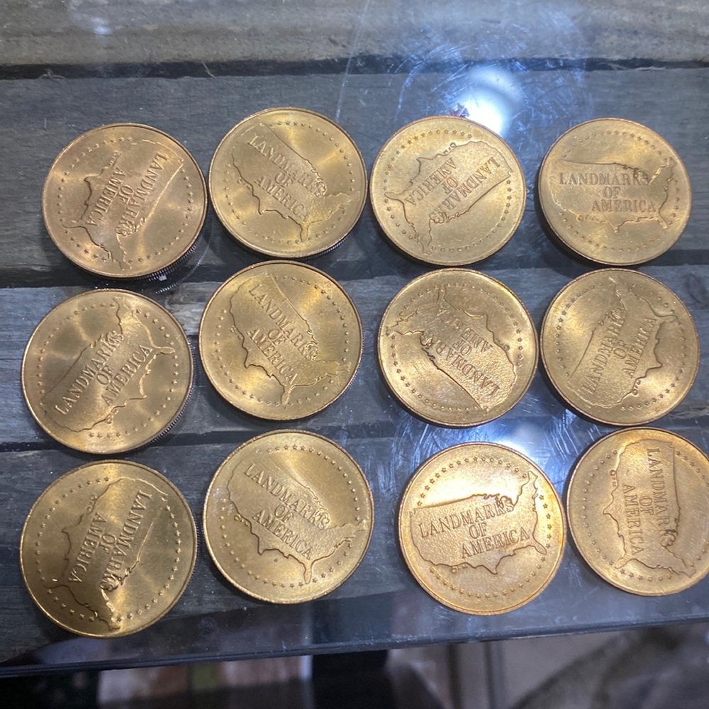 Landmarks of America (12) coins